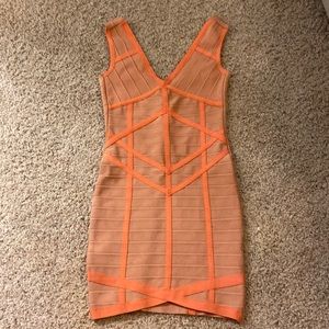 Orange mini dress